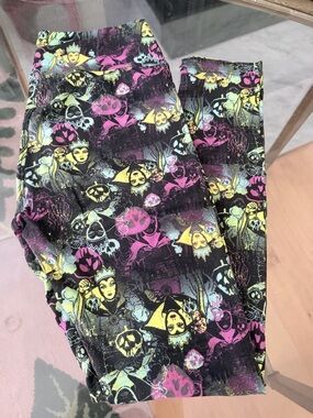 LuLaRoe Black Leggings Disney Villain Collection